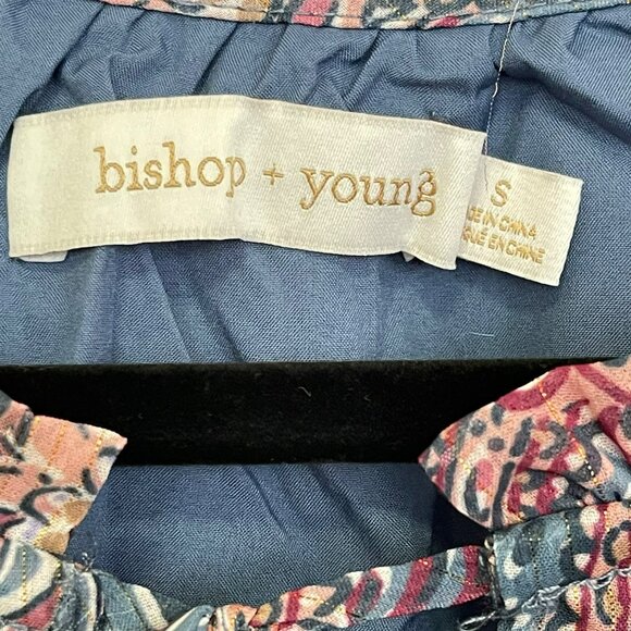 Bishop + Young Sienna Smocked Midi Dress Kashmir Small NWT - Picture 8 of 10